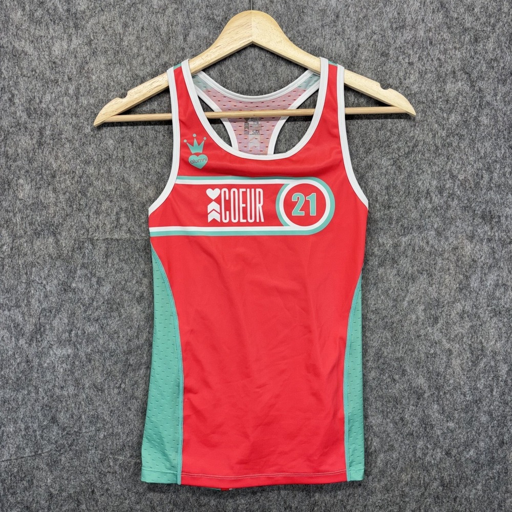 COEUR‎ Triathlon Tank Top Shirt Women's Small Sleeveless Train Run Cycling Pink